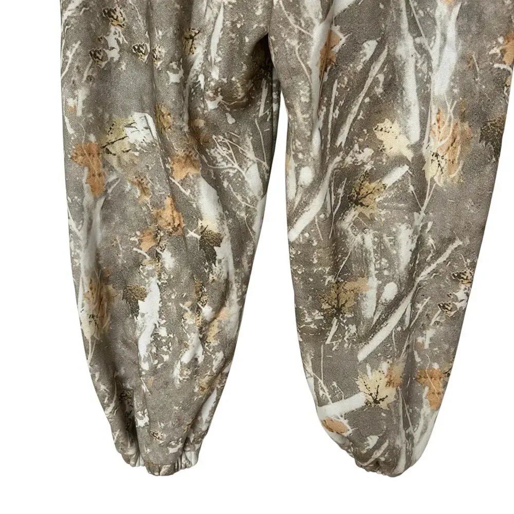 Comfrt The Camo Sweatpants Adirondack Tan Brown Cream Leaf Branch Men's Size XL - Picture 7 of 9